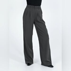 Princess Polly Archer Trouser Pants in Slate Gray